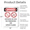 Signmission Oxygen In Use No Smoking Danger Sign, Aluminum, 18in W x 24in L, 2PK OS-2PACK-DS-A-1824-V-1514 - alternate 4
